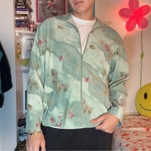 Alfred Dunner Green Floral Jacket